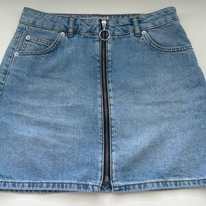 Topshop Jean Skirt Sz 6